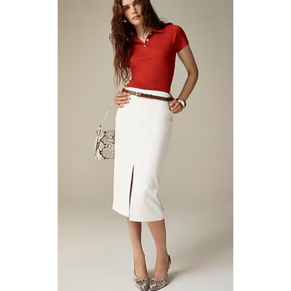 J. Crew Pencil midi skirt in four-season stretch Size 6 - Picture 1 of 15